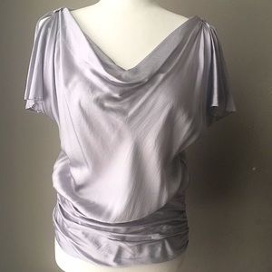 Silver silk WHBM top